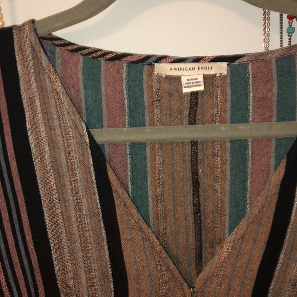 American Eagle Striped Flow Blouse - Picture 2 of 4